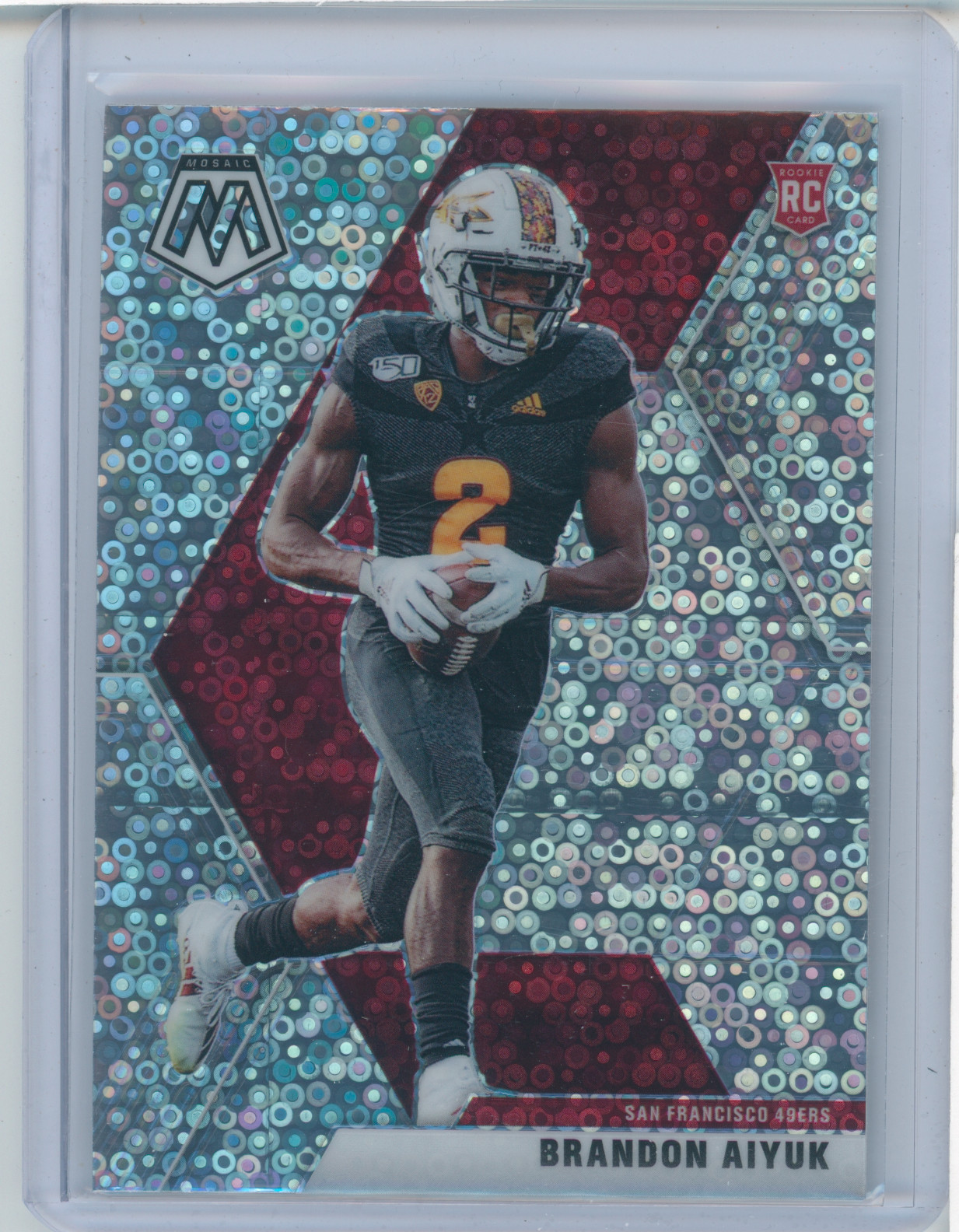 2020 Panini Mosaic Rookies Brandon Aiyuk #210 Disco Prizm (RC)