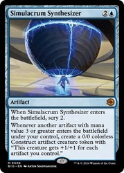 Simulacrum Synthesizer 6/109 Outlaws of Thunder Junction: The Big Score Mythic Rare