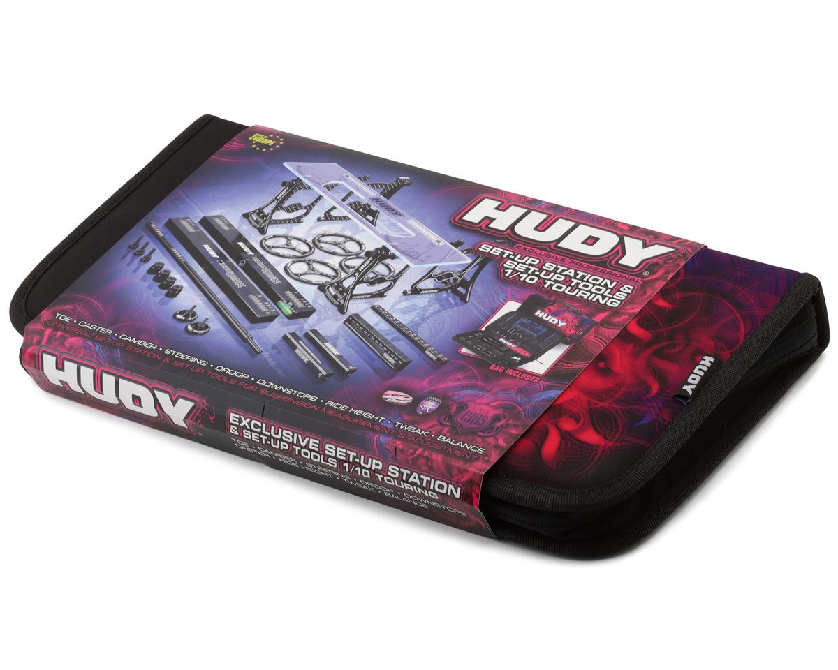 Hudy 1/10 On-Road Touring Car Set-Up Station & Set-Up Tools w/Carrying Bag