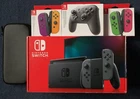 Nintendo Switch console, 4 joy cons, pro controller bundle