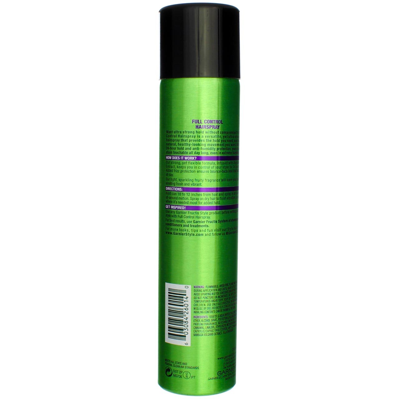 5 Pack Garnier Fructis Style Full Control Anti-Humidity Hair Spray Aerosol, 8...