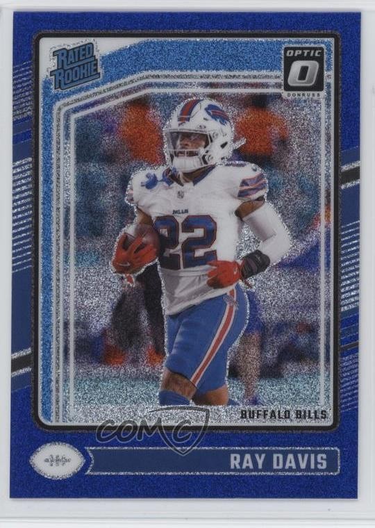 2024 Panini Donruss Optic Rated Rookie Blue Glitter Prizm Ray Davis #283 0dv1