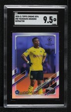 2020-21 Topps Chrome UCL Refractor Youssoufa Moukoko #55 SGC 9.5 Mint+ 1o2