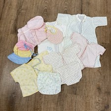 Vintage Handmade Baby Girls Clothes Shirts Diaper Covers Bottoms Hats Nightgown