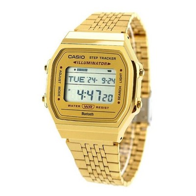 Casio New Gold Dial Box Papers