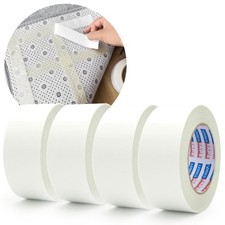 Double Sided Carpet Tape 4 Roll 2 inch x 10 Yards Removable Rug Gripper