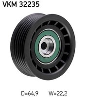 Umlenk FÜHrungsrolle Keilrippenriemen Links Oben SKF VKM 32235 FÜR Lancia