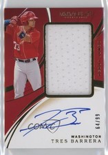 2020 Panini Immaculate Debut Jumbo Relics 64/99 Tres Barrera #DJA-TB Auto 13st