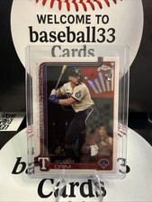 2025 Topps Chrome Update Blaine Crim RC /30 White Refractor Texas Rangers #USC83