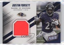 2015 Panini Father's Day Game Dated Materials Justin Forsett #14 ms9