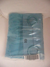 Arcs Angles Hookless Fabric Shower Curtain Solid Blue 71" X 74" NOS