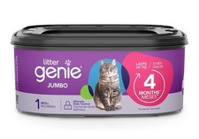 New Litter Genie Jumbo Refill 1 Pack Odor Control Cat Litter Bags - 4 Month FS