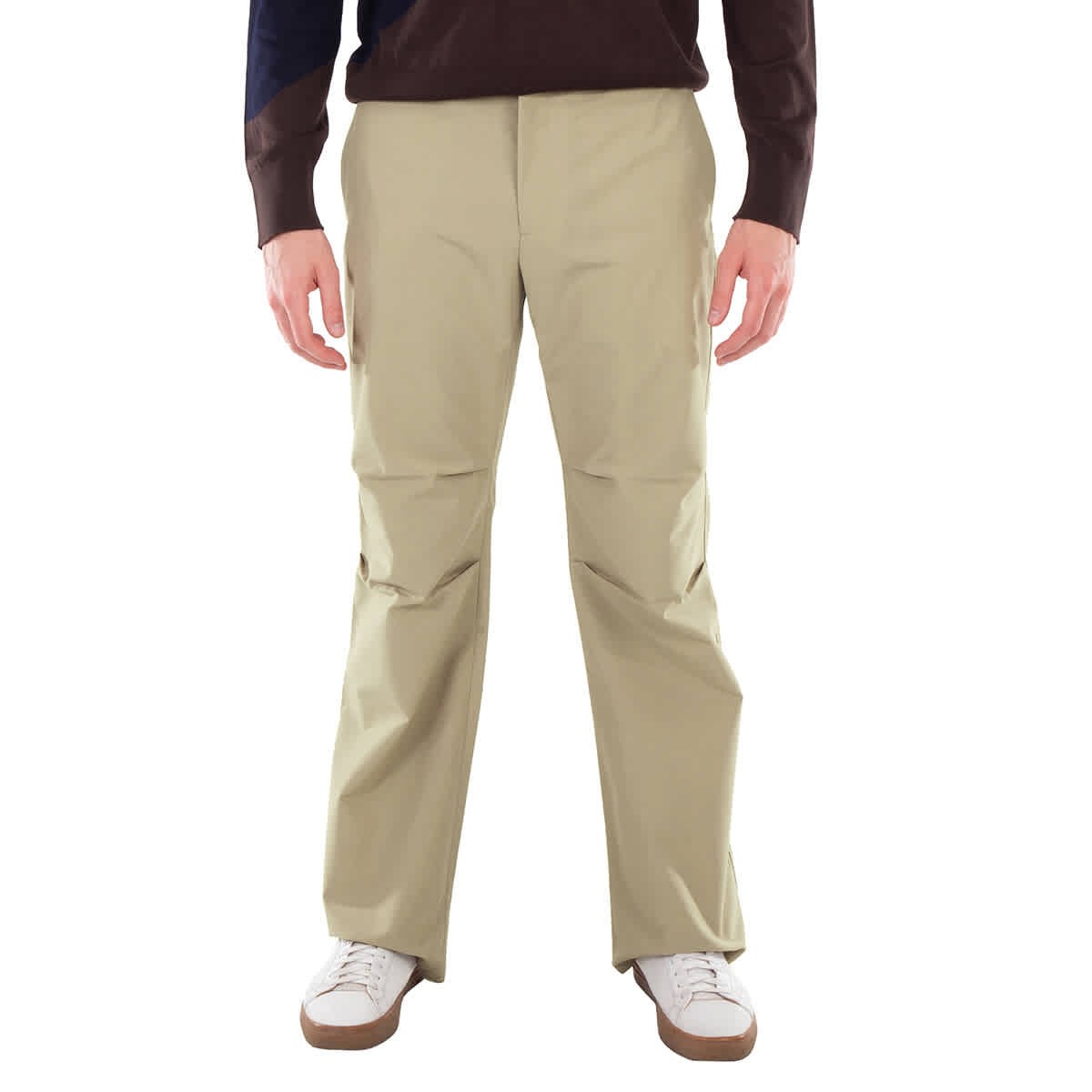 Ferragamo Logo-Patch Cotton Cropped Trousers Brand Size 48 US Size 32 59990₽