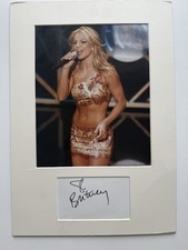 Britney Spears - Authentic Signed Index Card Matted With 8x10 Color Photo
