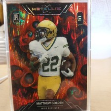2025 Wild Card Metallix Matthew Golden Red Lasers 1/1 Packers Rookie