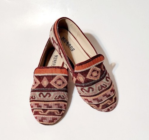 Monroe & Main SW Aztec Design Boho Woven Tapestry Loafers SlipOn Shoes Wms 8.5US - Picture 8 of 21
