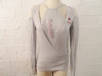 Pepe Jeans Size M Gray Top Floral Pepe Jeans Size M Gray Top Floral