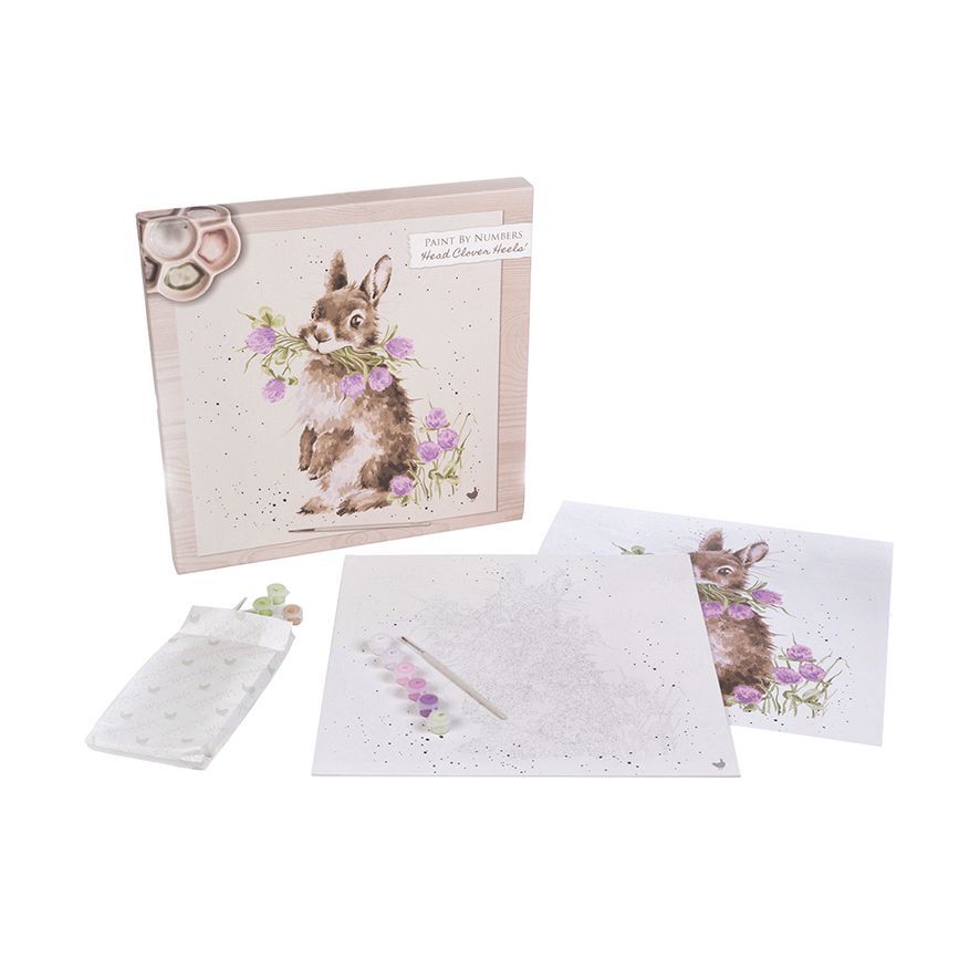 Wrendale Designs 'Head Clover Heels' Rabbit Paint by Numbers Crafting Gift Set - Image 2