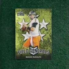 MASON RUDOLPH - 2018 LEAF DRAFT FIELD GENERALS INSERT ROOKIE CARD # FG-07 - NFL. rookie card picture