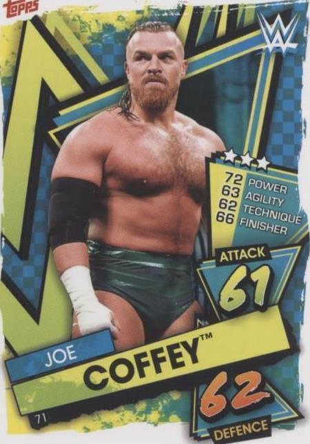 2021 Topps WWE Slam Attax - Joe Coffey #71 - 1 of 1