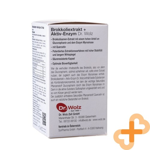DR. WOLZ Brokkoli Extrakt Activ Enzym 60 Capsules Glucoraphamine Quercetin - Bild 22 von 24