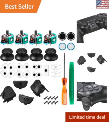 Professional Replacement Parts for PS4 Controllers - Thumbsticks & Springs Set
