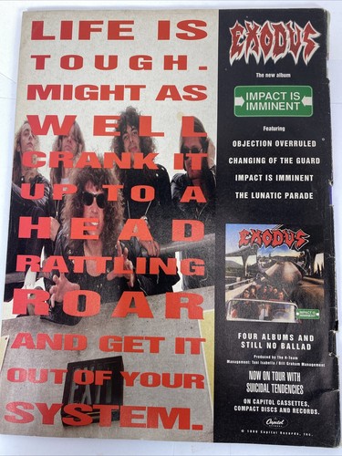 RIP MAGAZINE OCTOBER 1990 - POISON, RATT, SLAUGHTER, THE CULT, BOWIE, WINGER - Picture 6 of 16