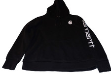 Carhartt Women's Size Large Black Clarksburg Hoodie 102791-001