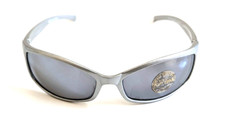 NWT Vintage 90's Sun Wrap PC Rectangle Sport Sunglasses S. Silver 