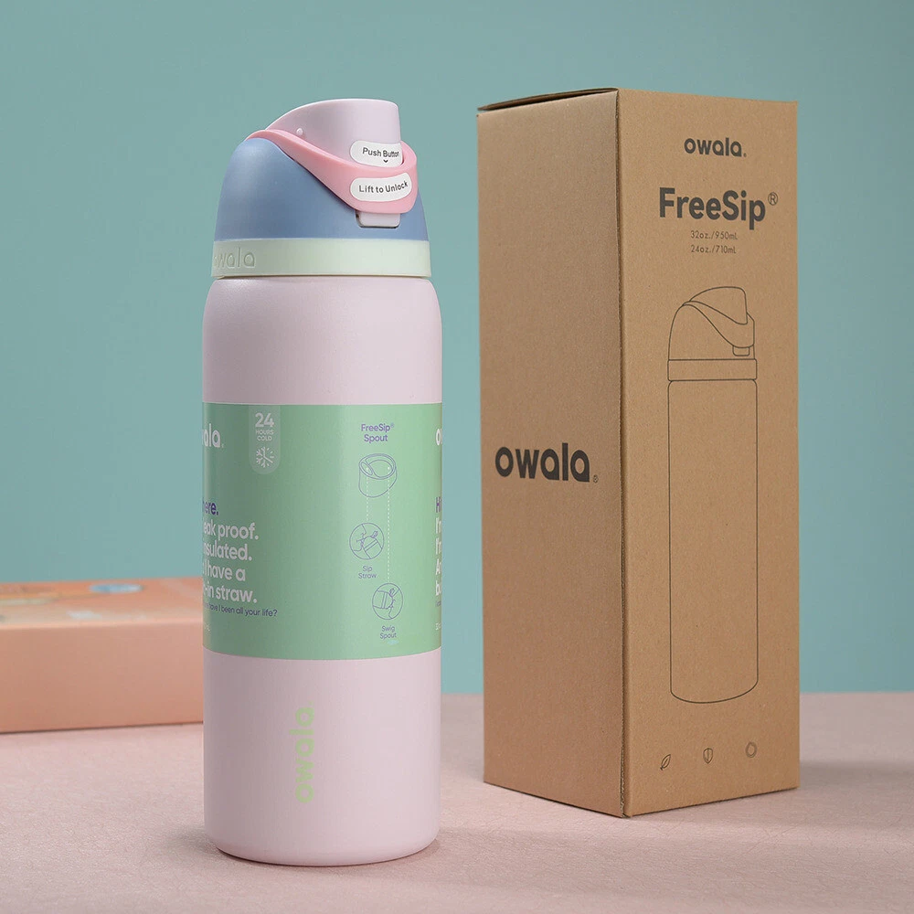 Owala 32oz Stainless Steel Water Bottle - Multi colour | eBay