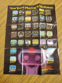 Nintendo NES black box poster insert 1987 R.O.B.