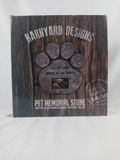 Dog Memorial Head Stone Barnyard Designs Paw Print Pet Memorial Photo Frame