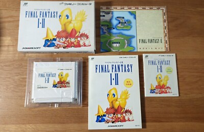 Final Fantasy I II 1 & 2 Famicom Nintendo Japanese Boxed & Complete with Manual