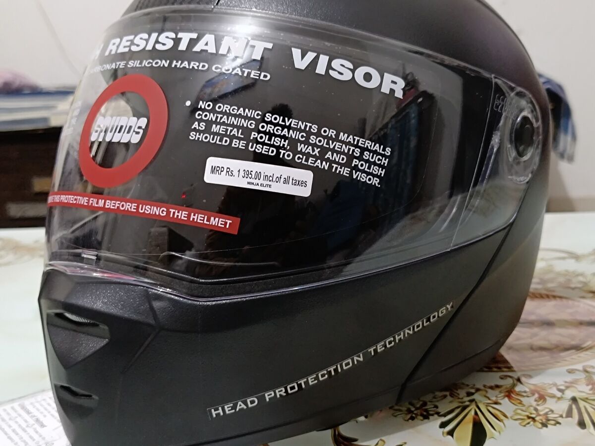 Studds Ninja Elite Super Helmet Black L Size 1300g