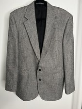Hagger Imperial Tweed Jacket Sz Herringbone 2 Button Wool Sportcoat EUC
