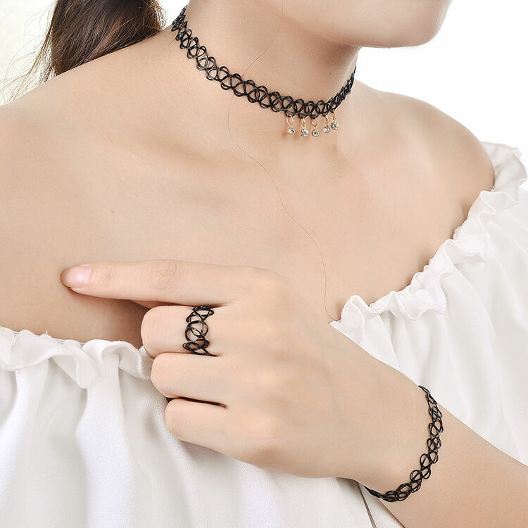 Tattoo Hot Topic Choker Necklace New Hot Tattoo Choker Stretch