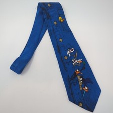 Looney Tunes Tie Vintage 1995 all the Characters
