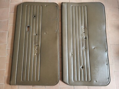 BmW E21 Front Door Card Set Brown