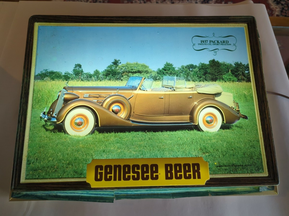Vintage Genesee Beer Shadow Box Light Up 3 Different Signs Rare
