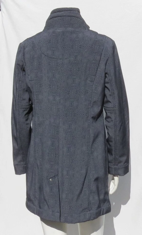 $179 TITLE NINE T9 US M Gris Estampado Cremallera Softshell Chaqueta Abrigo Peacekeeper Trench Foto 4 de 4