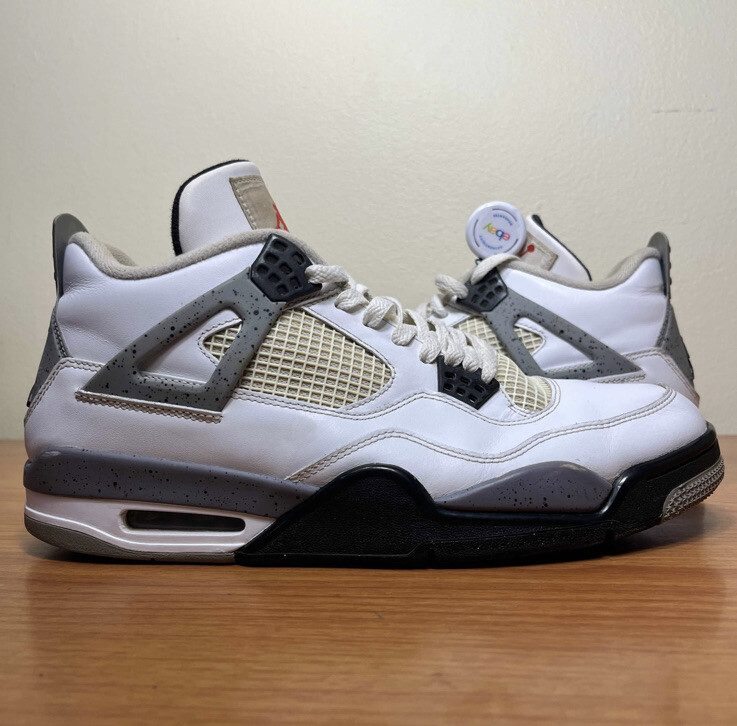 Nike Air Jordan 4 IV Retro White Cement 2012 Size 11 