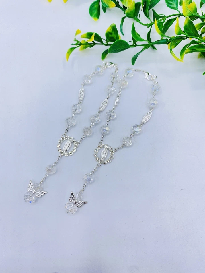 12PCS BAPTISM FAVORS BRACELETS FIRST COMMUNION RECUERDOS DE BAUTIZO Y COMMUNION - Image 2 of 4