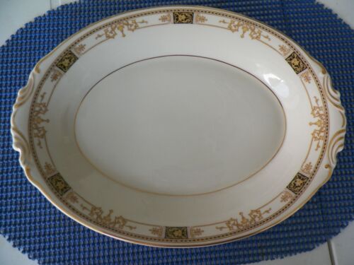 OLD IVORY SYRACUSE CHINA "WEBSTER" 12 1/4'' OVAL SERVING PLATTER - Picture 1 of 2