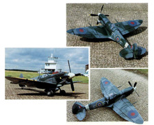 RCSA Model Airplane Plans (RC): Spitfire Mk-IX Scale 41" for 360 EP or .15-.19ci