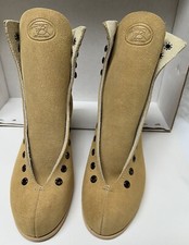 Riedell Roller Skates 130L Size 5 Med Width Beige Suede Leather
