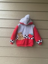 Vintage Basic Outlook kids sweater Fleece Hooded Zipper Jacket Kids Unisex 4T