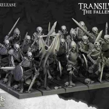 Undead Skeleton Warriors 10 figs no com–28mm -Highlands Miniatures–Transilvanya