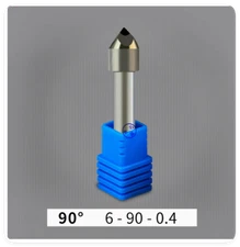 Stone Tools Marble Relief Cnc Bit 4 Edge PCD Shank 6 Mm Milling Carving Tool