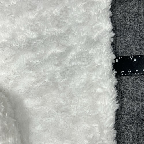 Blankets and Beyond 15" Security Blanket Lovey White Bear Rosette Swirls Baby - Picture 9 of 9