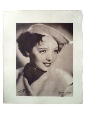 Jessie Matthews antikes Sepia gedrucktes Foto 5,5 x 6 cm passend für Rahmen Original